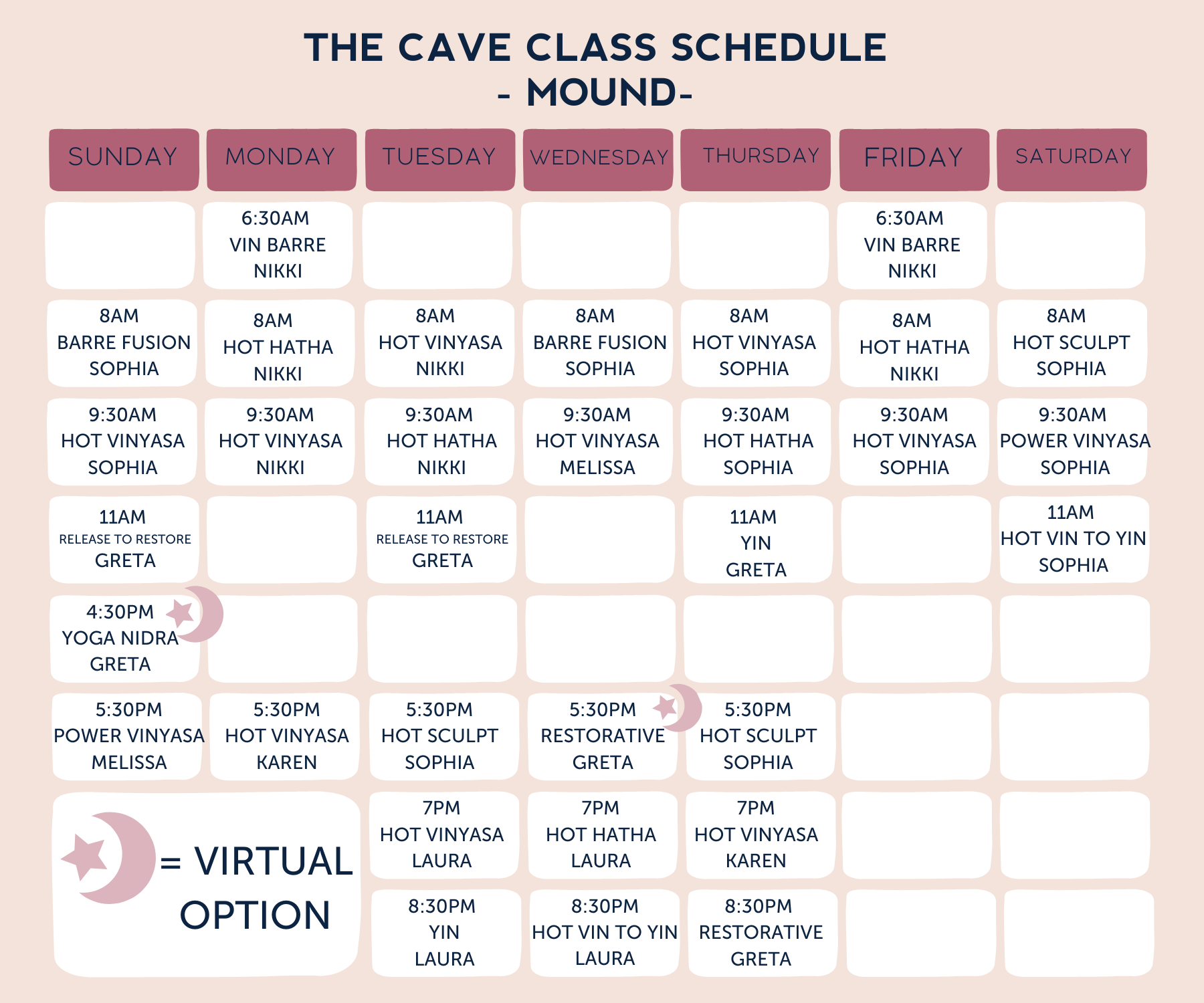 Cute Colorful Cream Student & Teacher Class Schedule (Instagram Post) (Card (Landscape)) (6 x 5 in) (1)